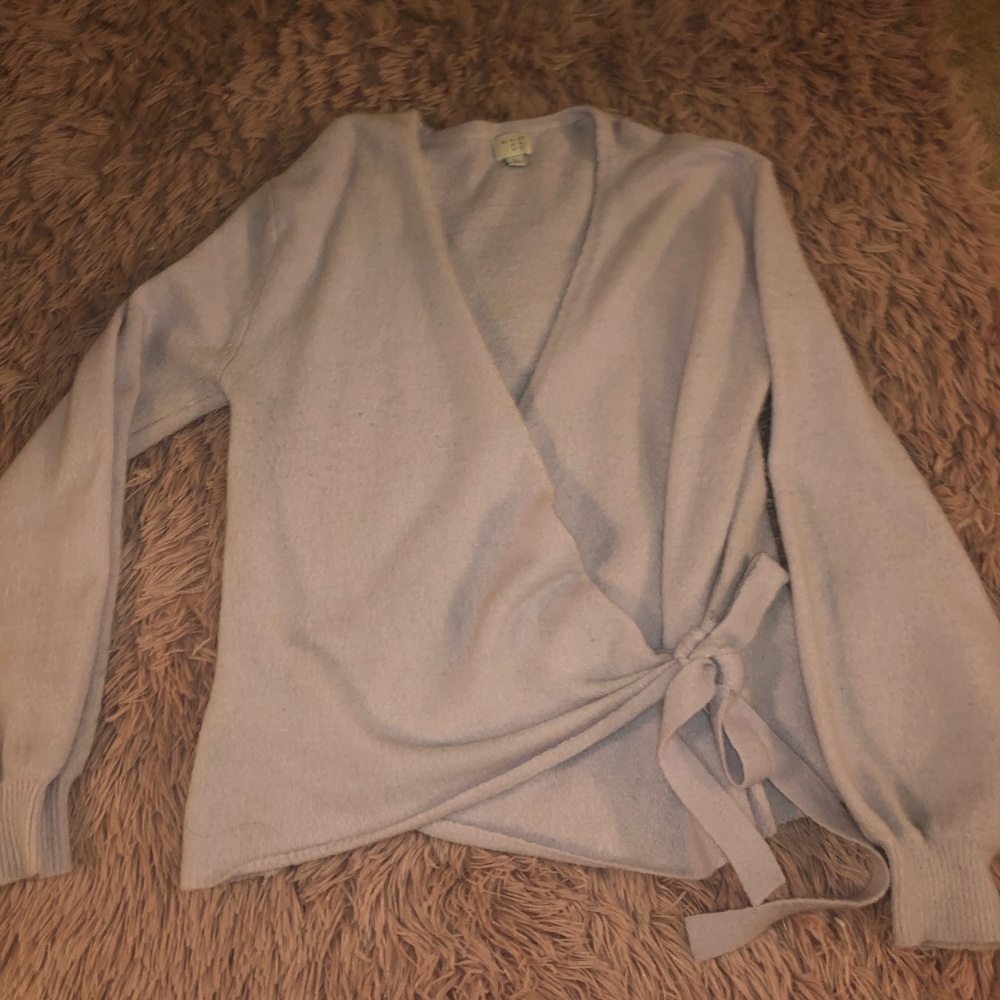 A new day wrap sweater